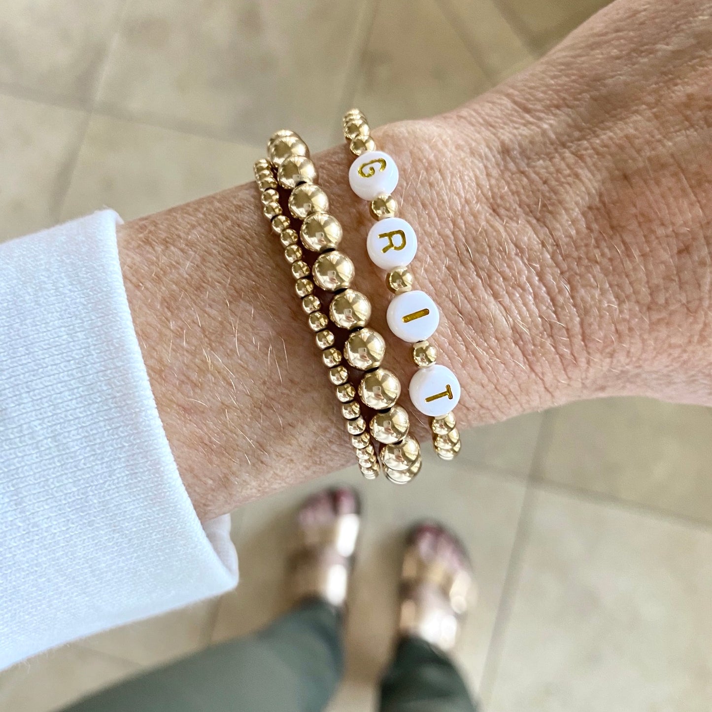 Gold Layering Bracelet
