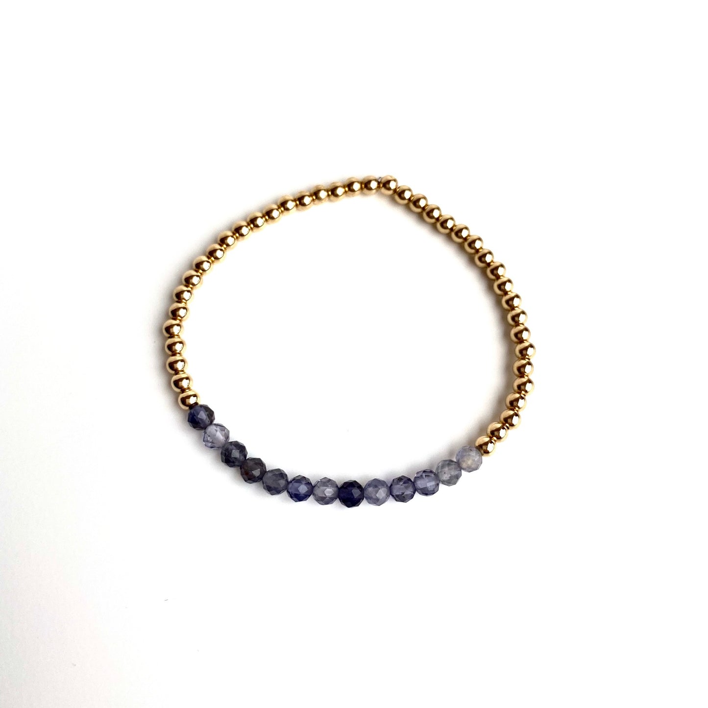 Iolet and Gold Bracelet