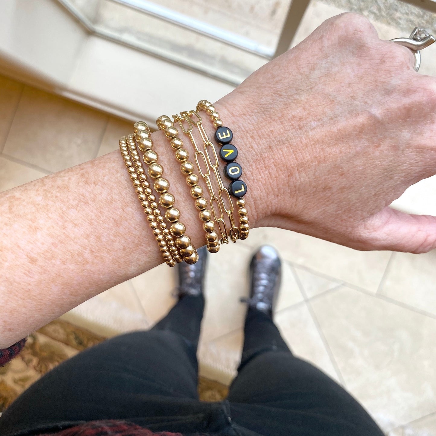 Gold Layering Bracelet