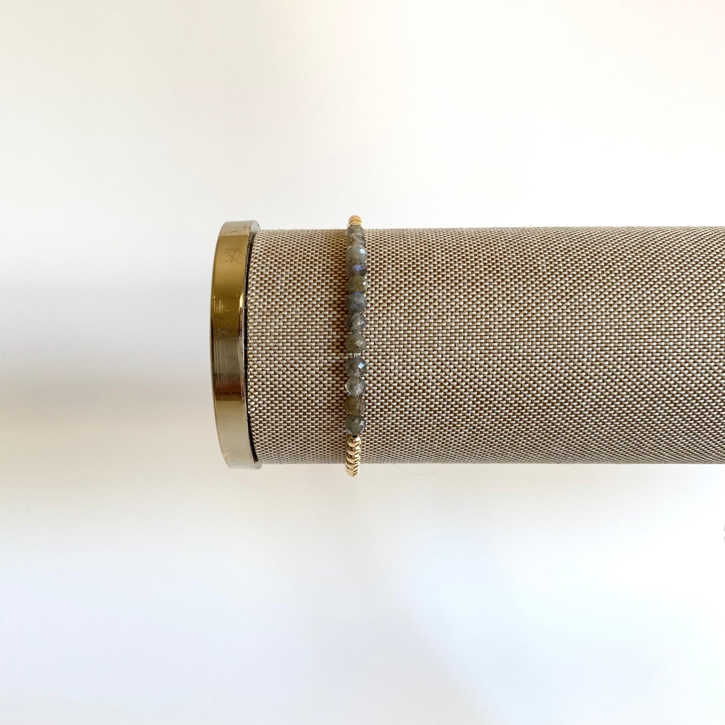 Laboradite and Gold Bracelet