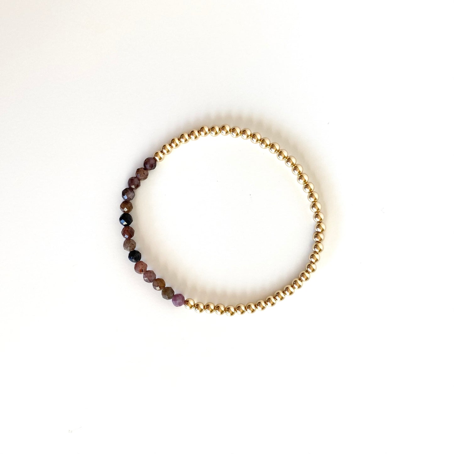 Ruby / Sapphire and Gold Bracelet