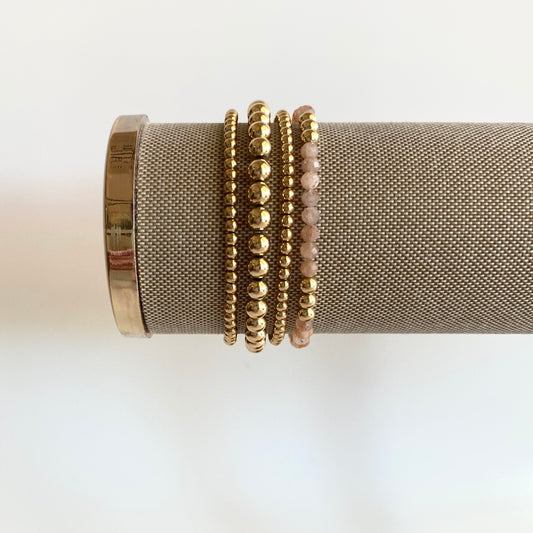 Sunstone Bracelet Set