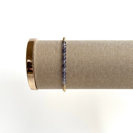 Iolet and Gold Bracelet