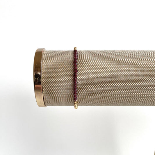 Garnet and Gold Bracelet