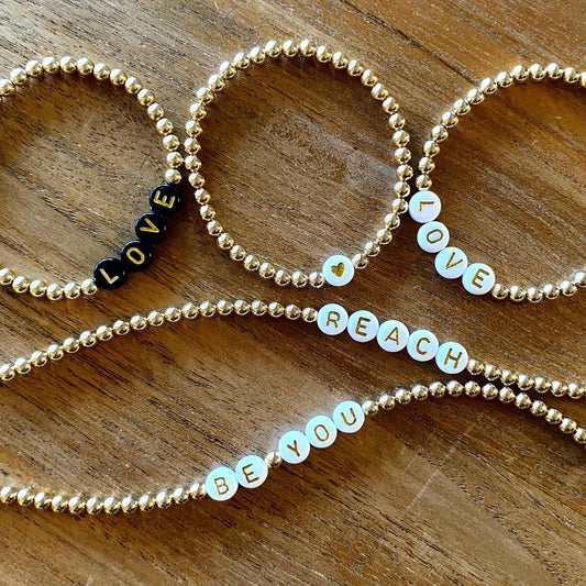 GOLD Custom Letter Bracelet