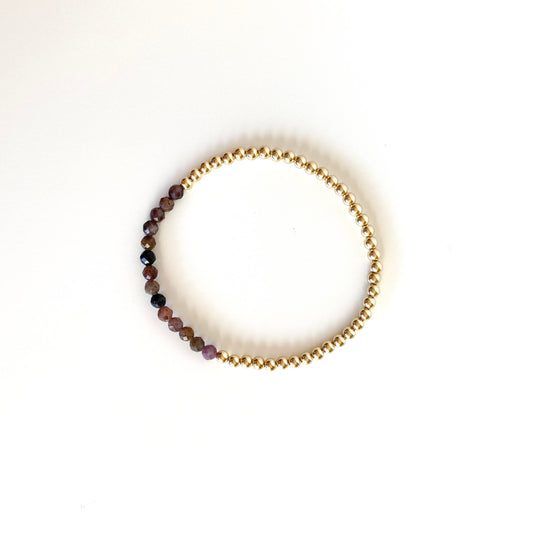 Ruby / Sapphire and Gold Bracelet