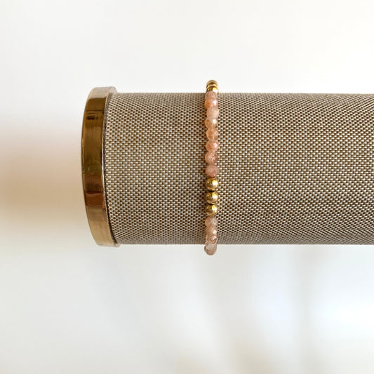 Sunstone & Gold Bracelet